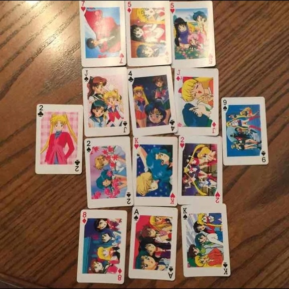SailorMoon 2 Decks of Playing Cards & 6 Gold Cards - Picture 4 of 13